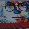 Mural of Theodor Adorno by Justus Becker and O?uz ?en. Senckenberganlage, Frankfurt